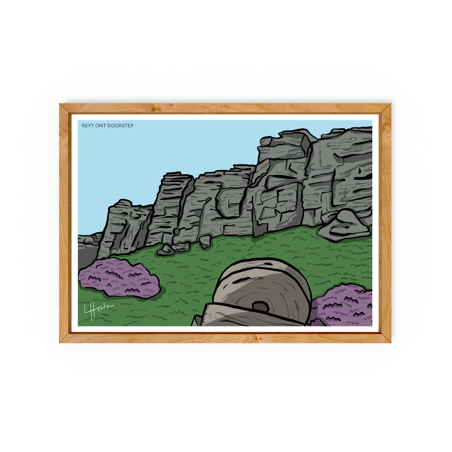 Reyt Ont Doorstep - Stanage Edge - Peak District Art Print - Luke Horton