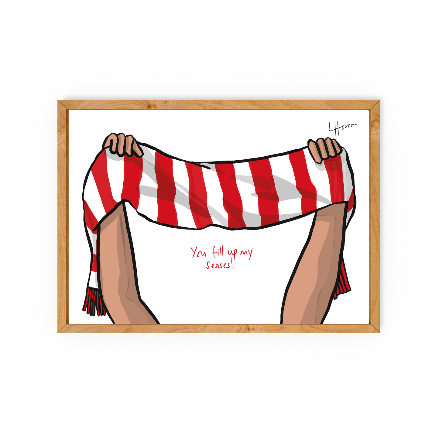 Scarf (You Fill Up My Senses) - Sheffield United Art Print - Luke Horton