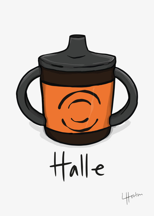 Personalised Beaker Nursery Print (Premium Printed Physical Copy)