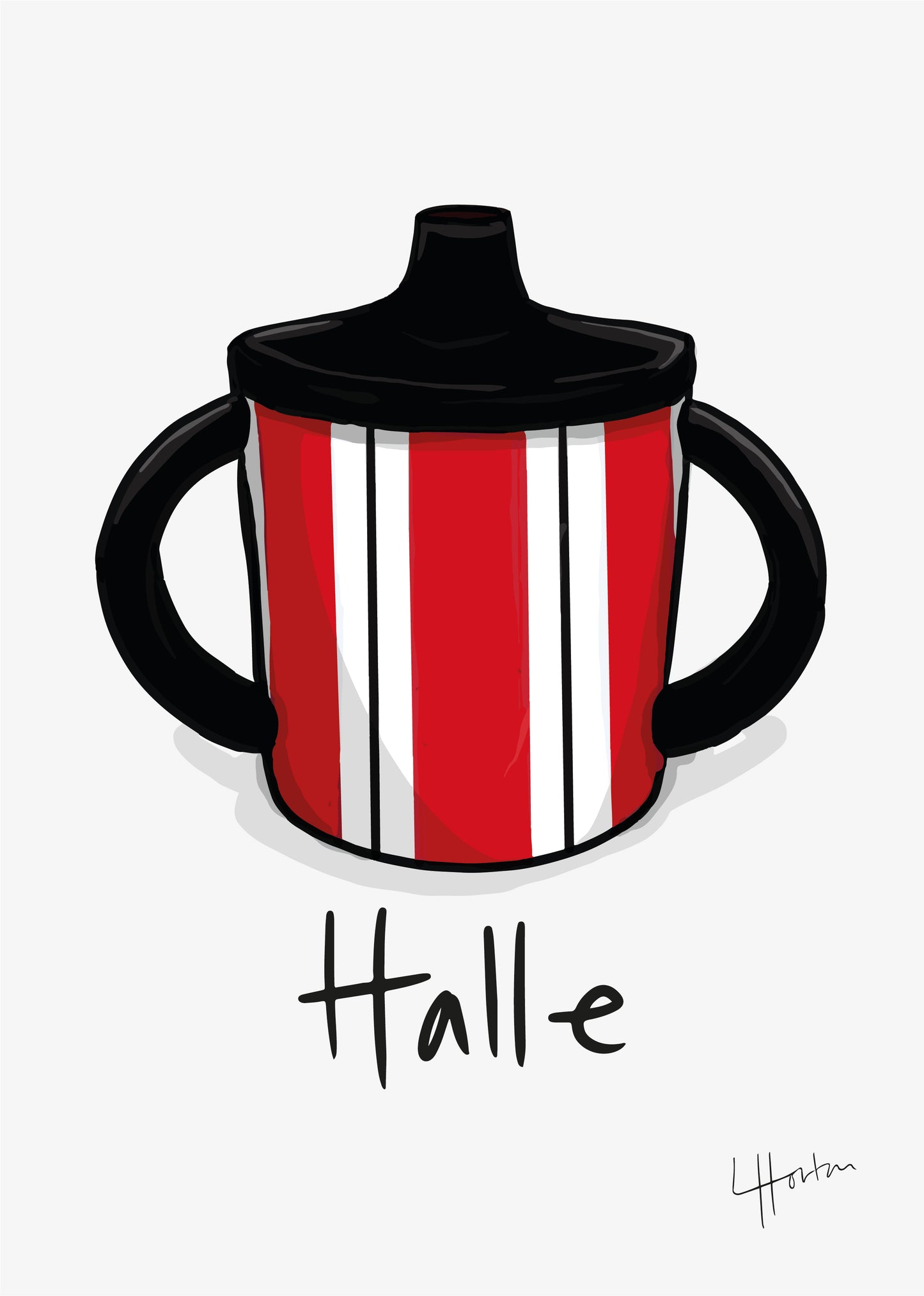 Personalised Beaker Nursery Print (Premium Printed Physical Copy)