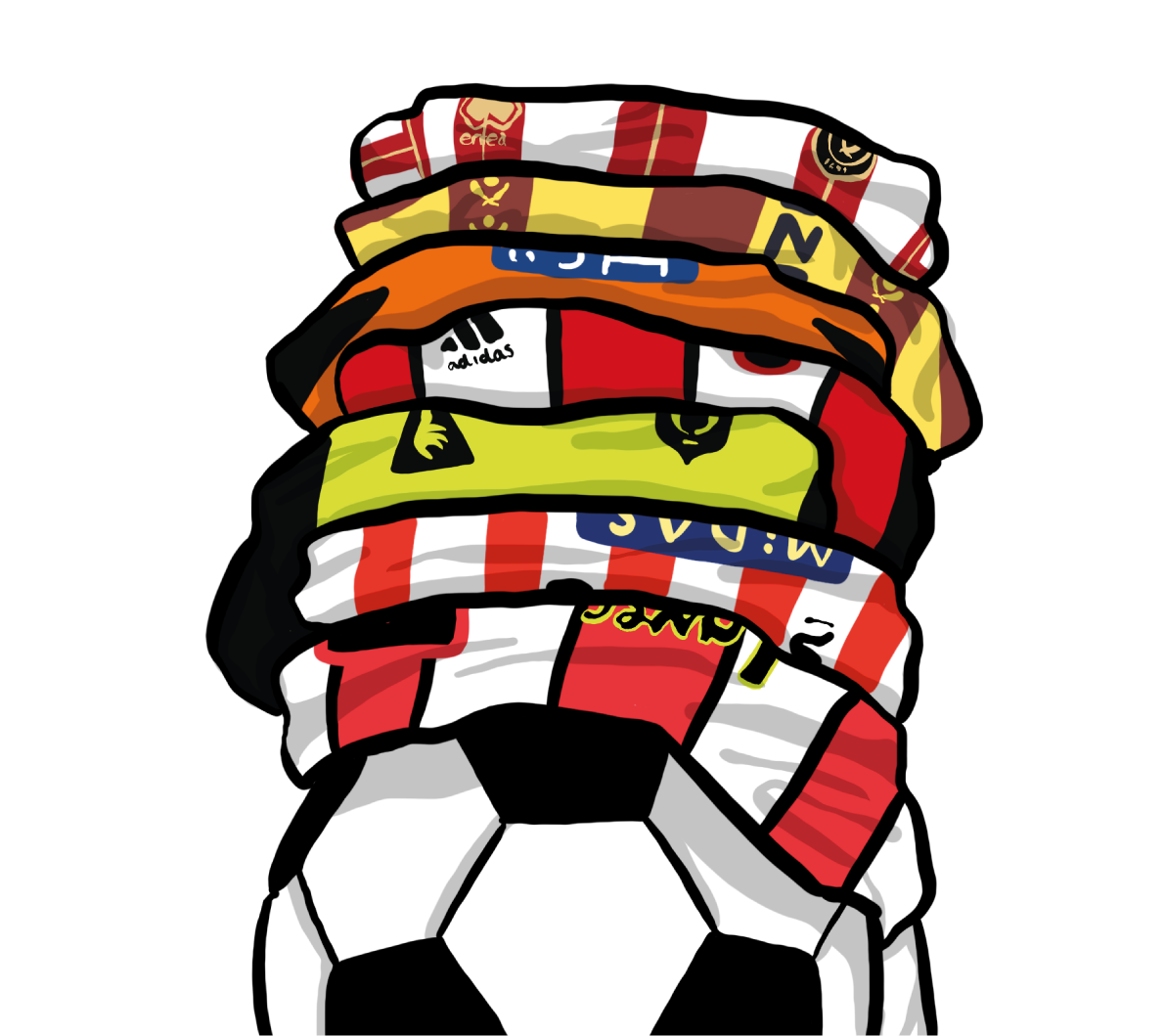 SUFC Shirts - Sheffield United Art Print - Luke Horton