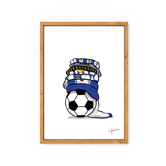 SWFC Shirts - Sheffield Wednesday Art Print - Luke Horton