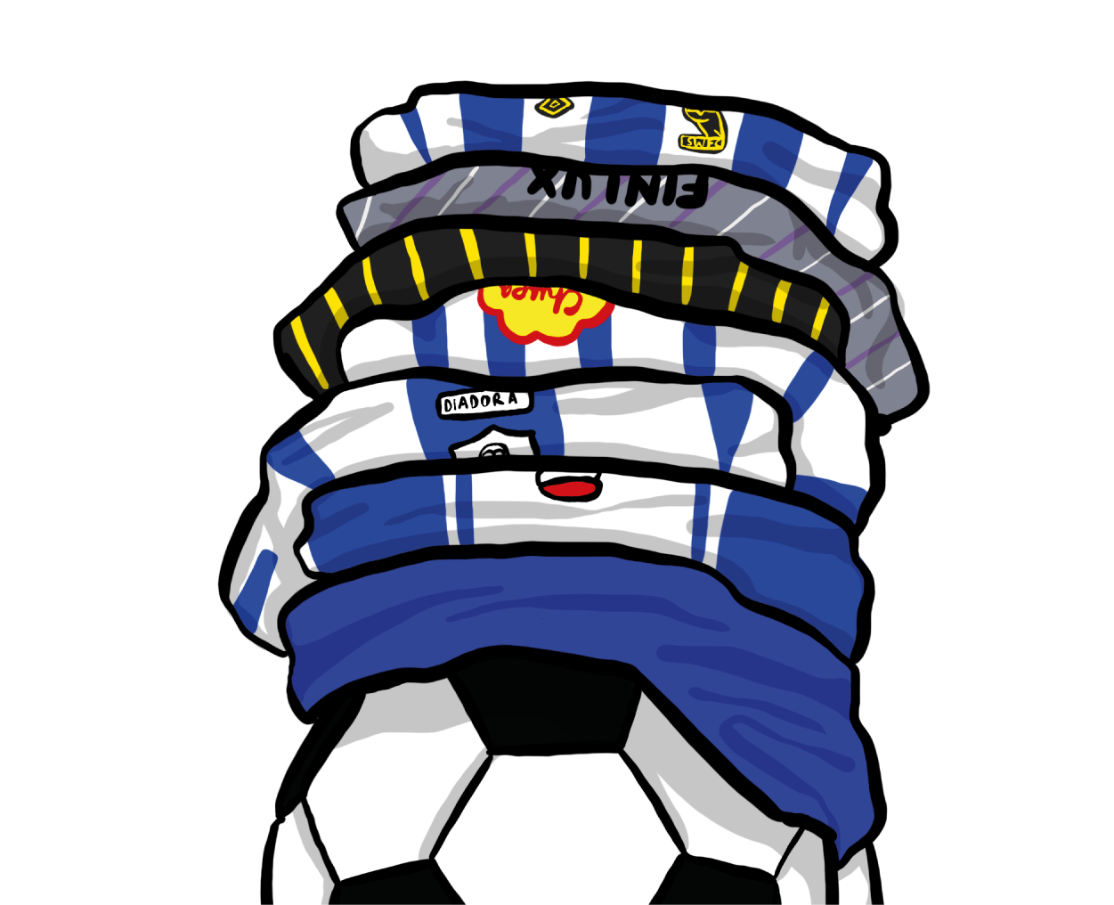 SWFC Shirts - Sheffield Wednesday Art Print - Luke Horton