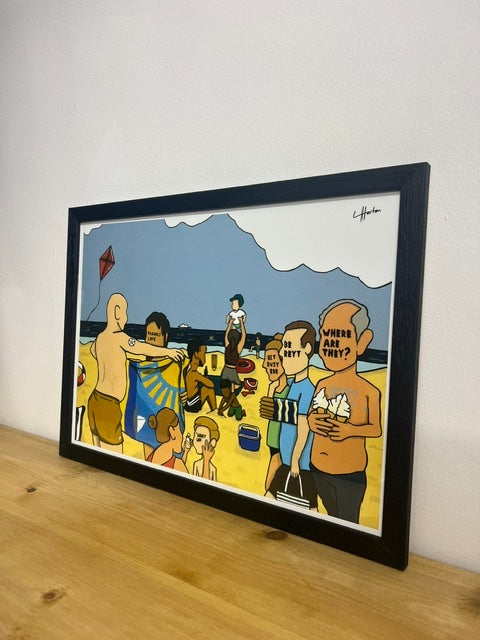 Framed Beach Day - COLLECTION ONLY - Luke Horton