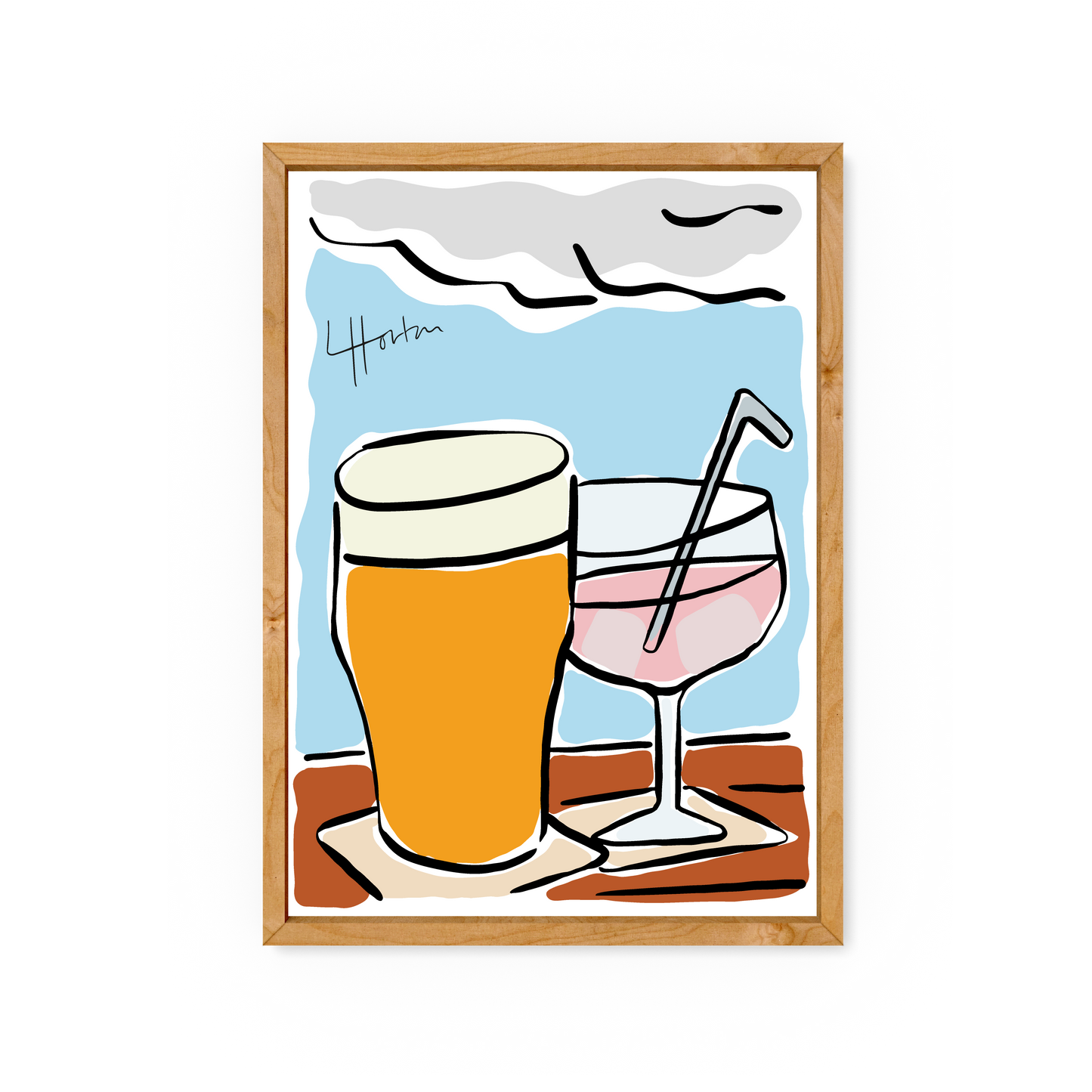 Beer Garden - Print - Luke Horton