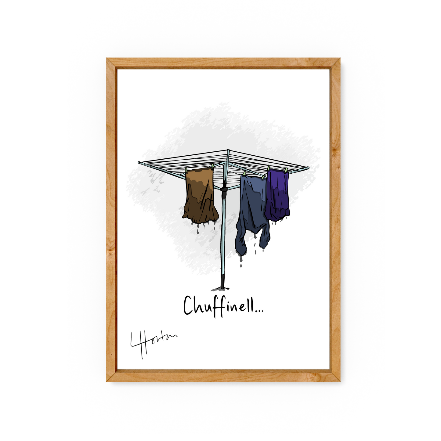 Chuffinell, It's Raining - Art Print - Luke Horton