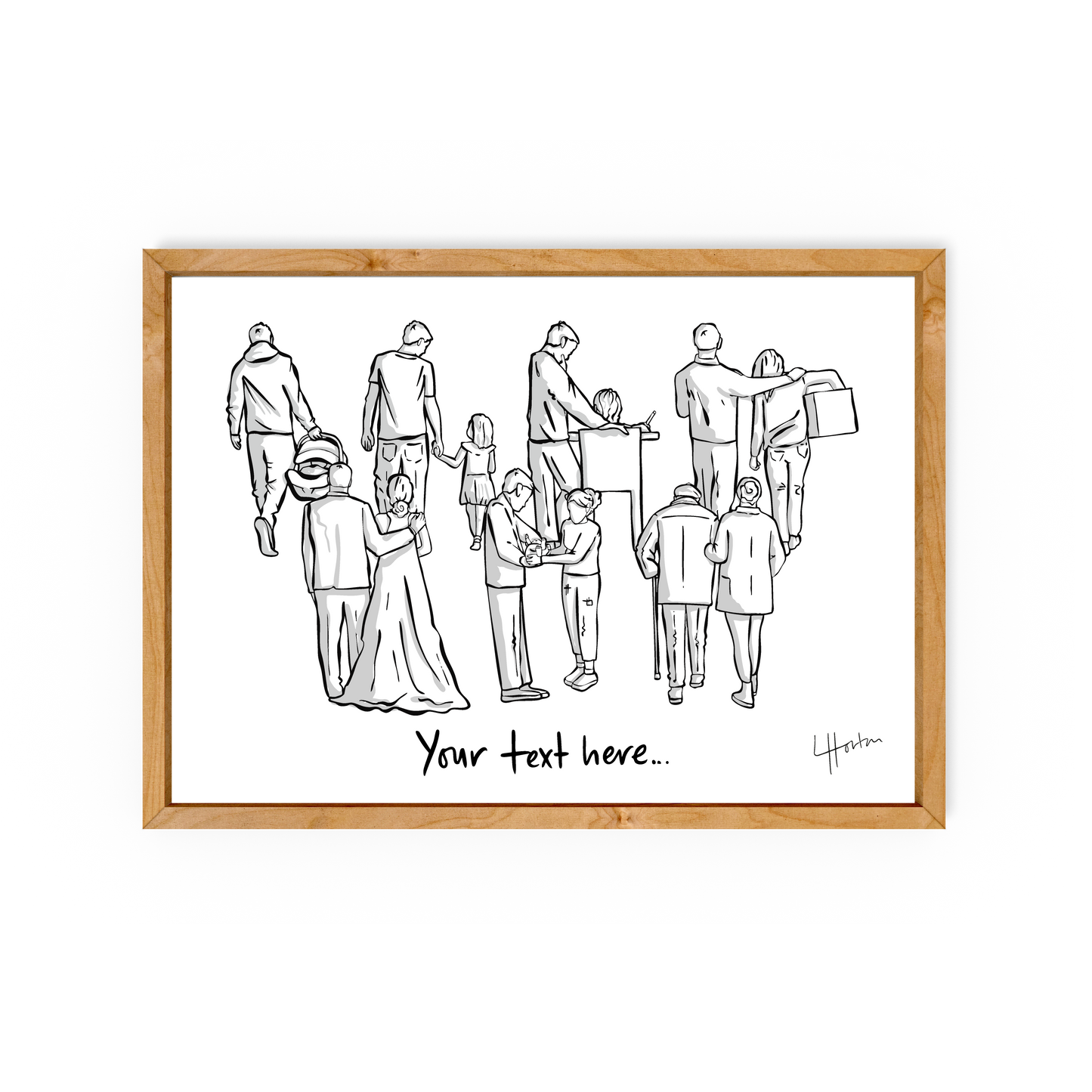 Dad...(Daughter) (Add Custom Words Option) - Art Print - Luke Horton