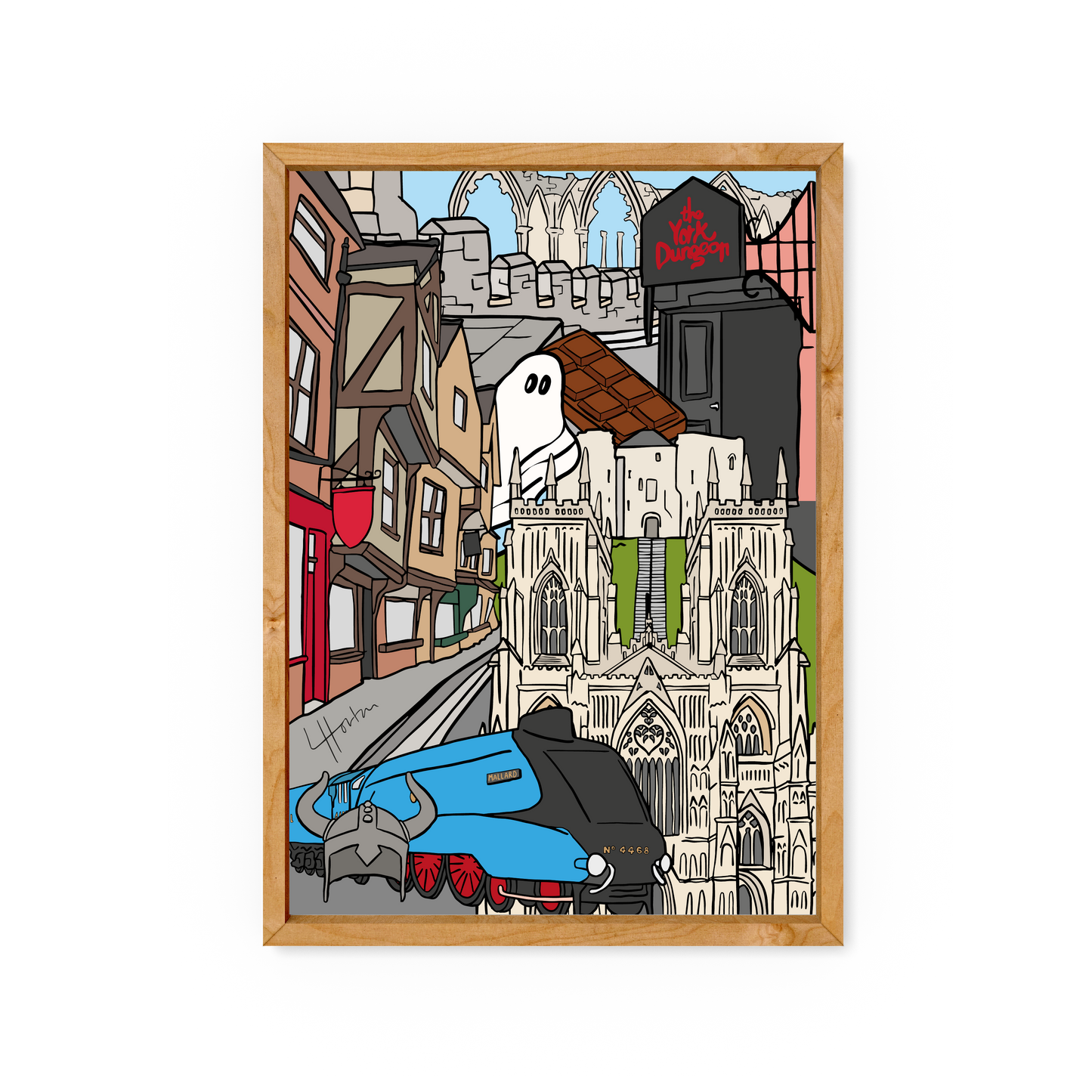 Everything York Collage - York Art Print - Luke Horton