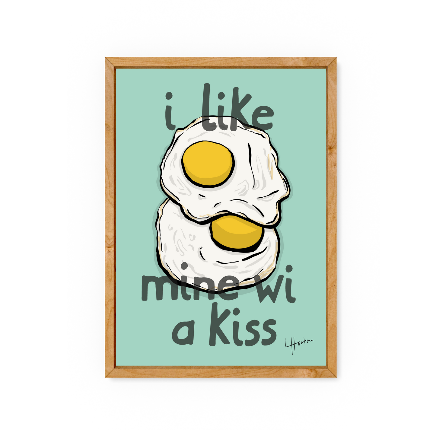 How do you like your eggs in the morning? - Art Print - Luke Horton