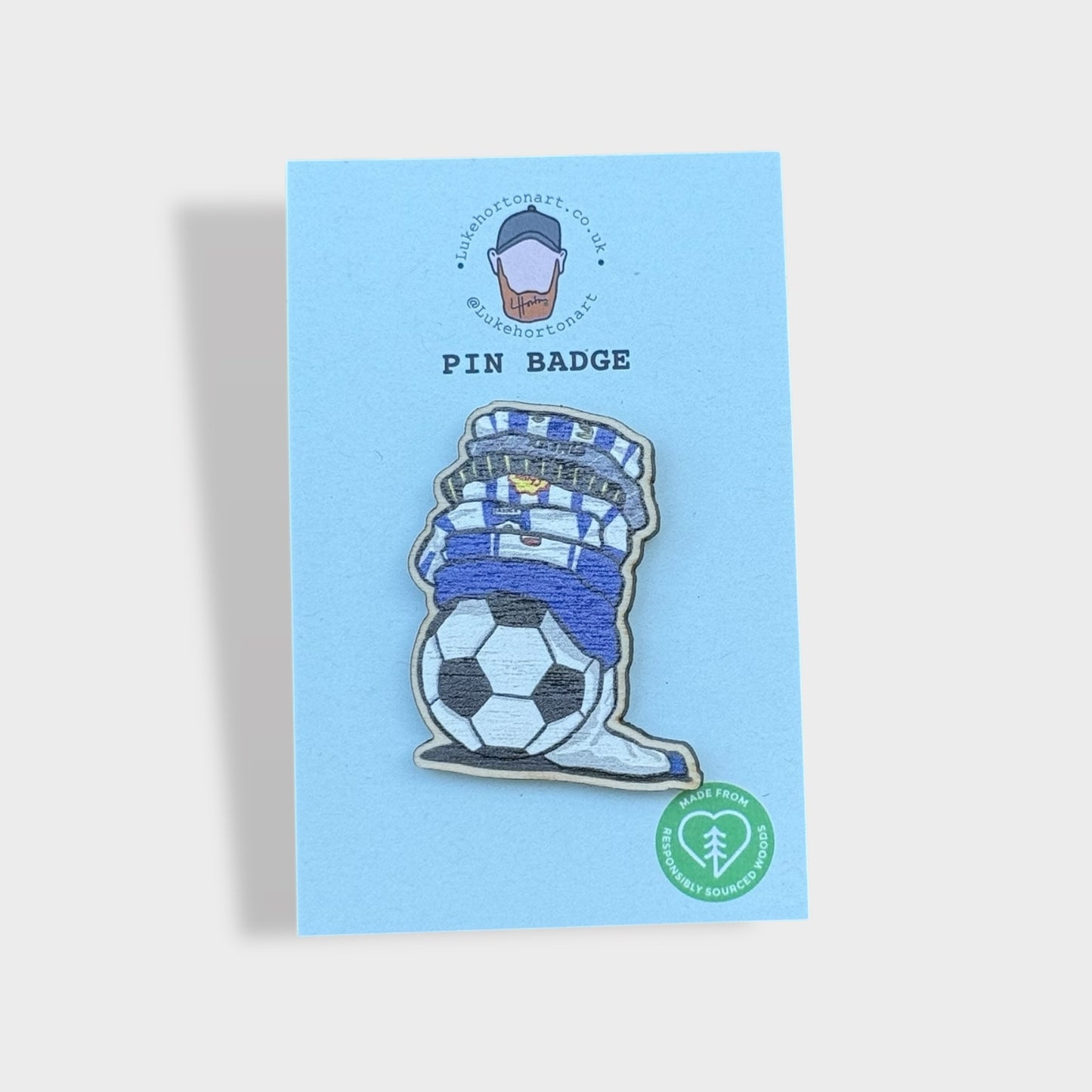 SWFC Shirts - ECO Pin Badge - LukeHorton Art