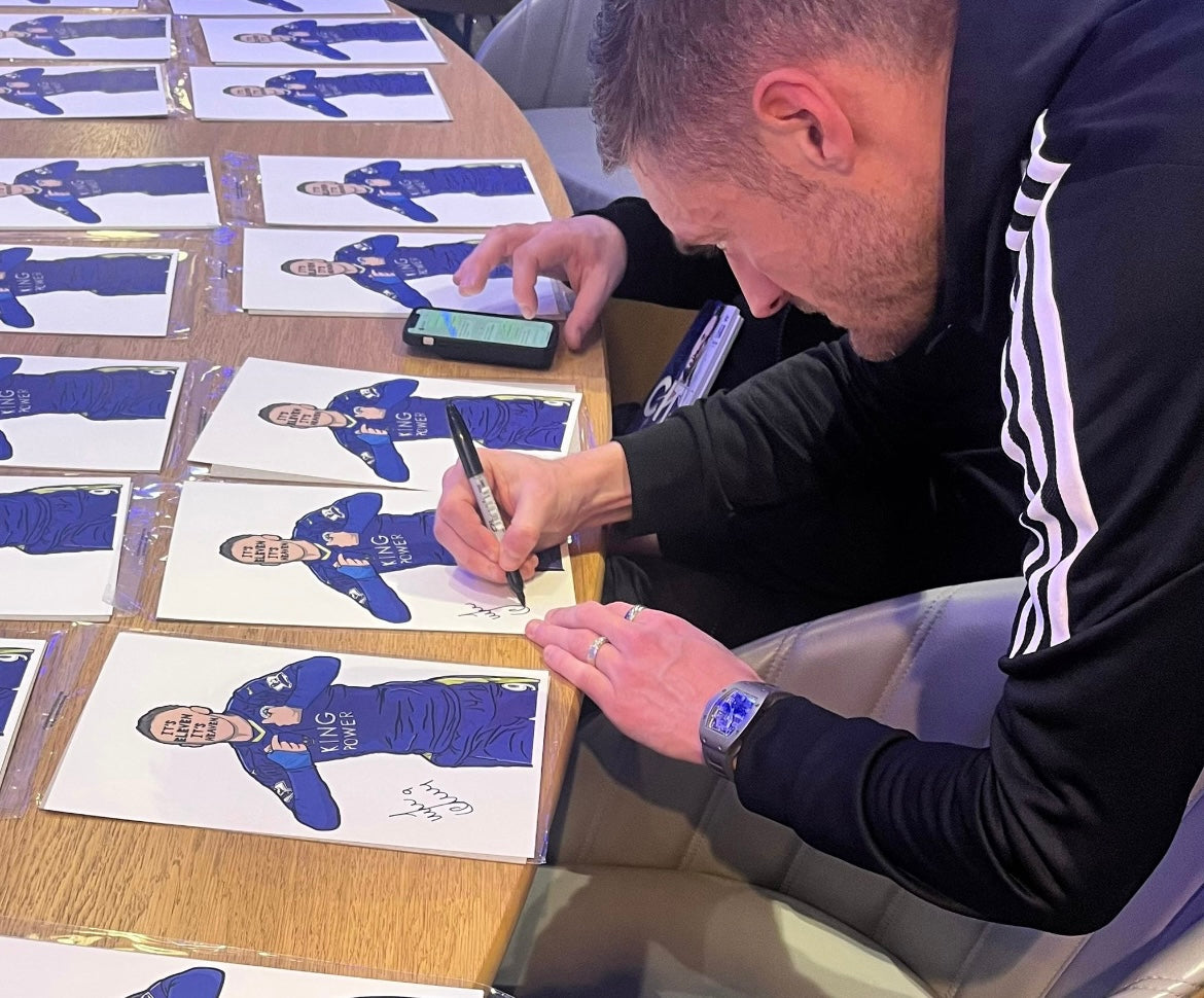 Jamie Vardy (It's Eleven, It's Heaven!) - Signed Limited Edition (20) - Art Print - LukeHorton Art