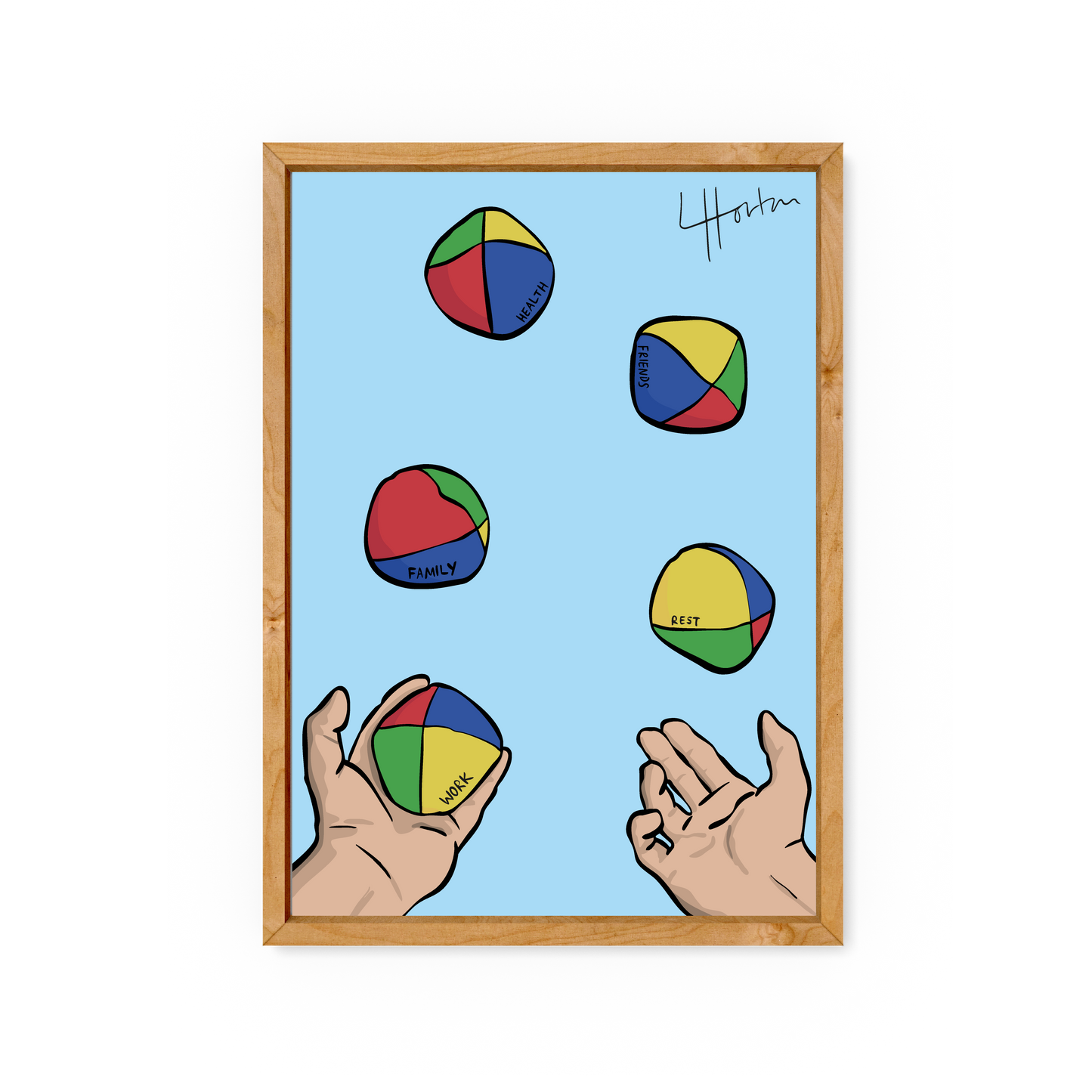 Juggling - Art Print - Luke Horton