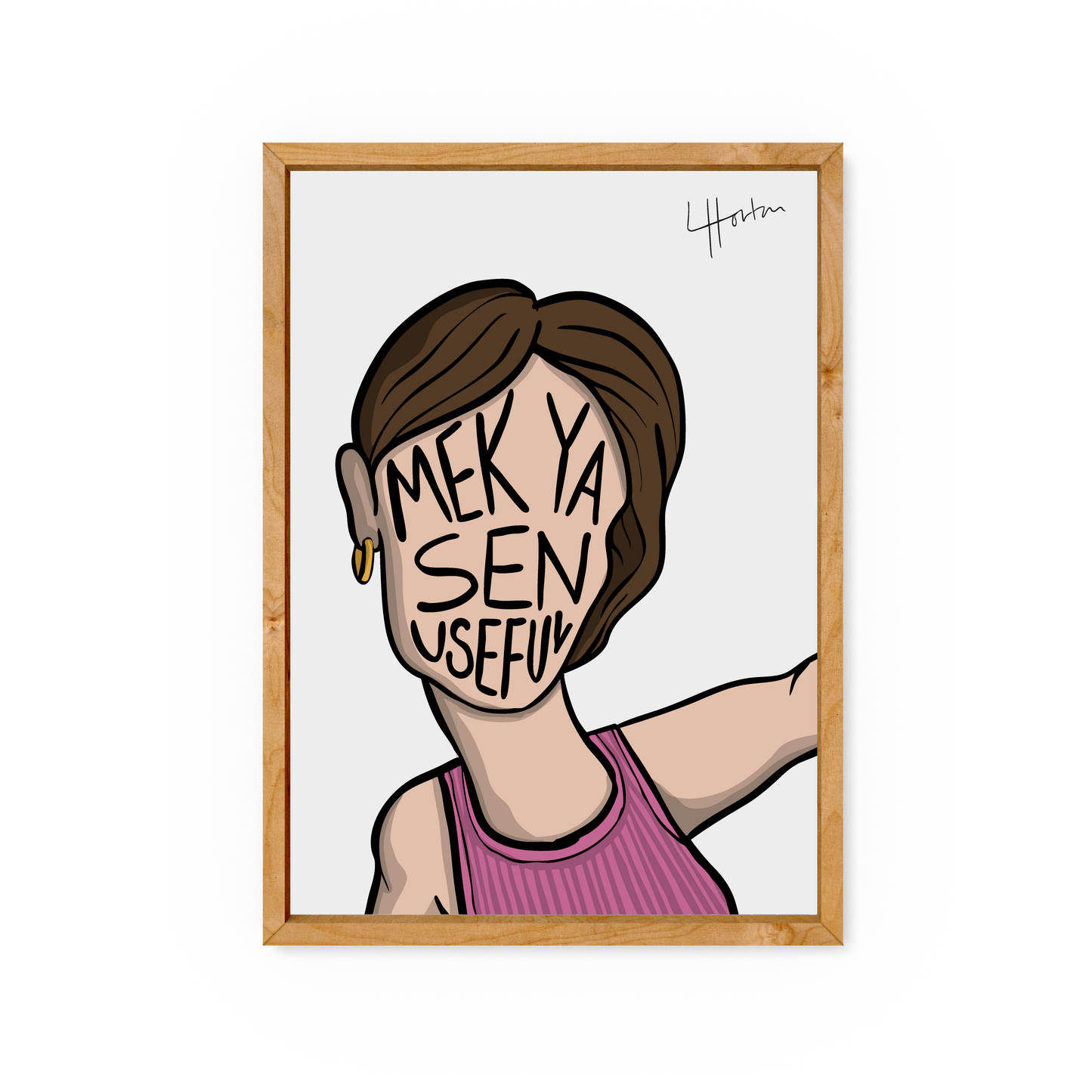 Mek Ya Sen Useful - Yorkshire Slang Art Print - Luke Horton