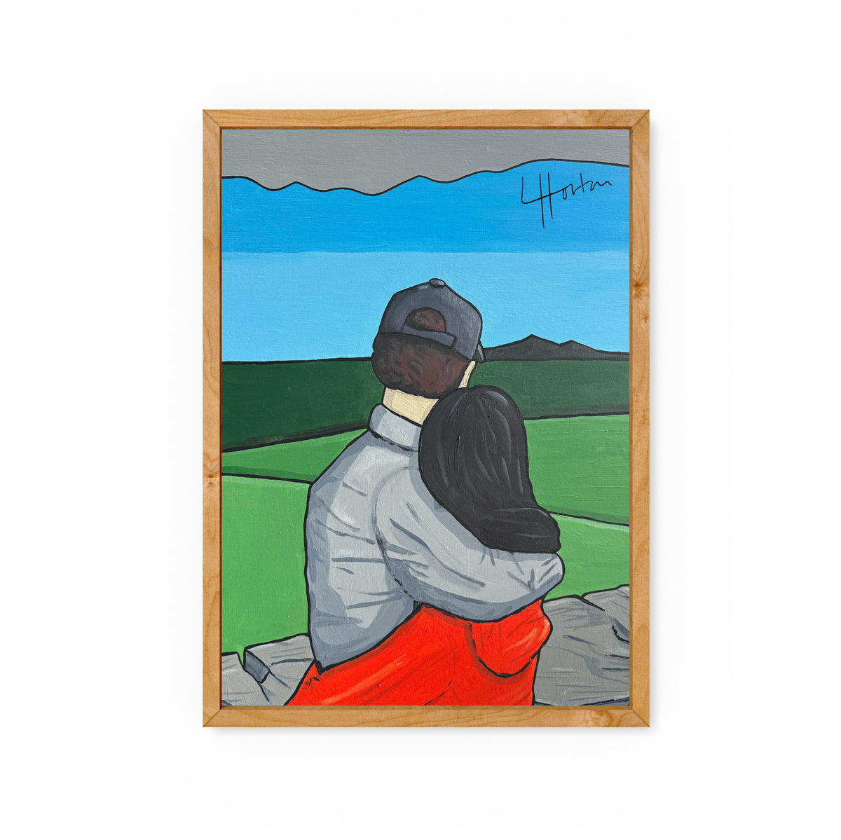 Reyt View With You - Yorkshire Slang Art Print - Luke Horton
