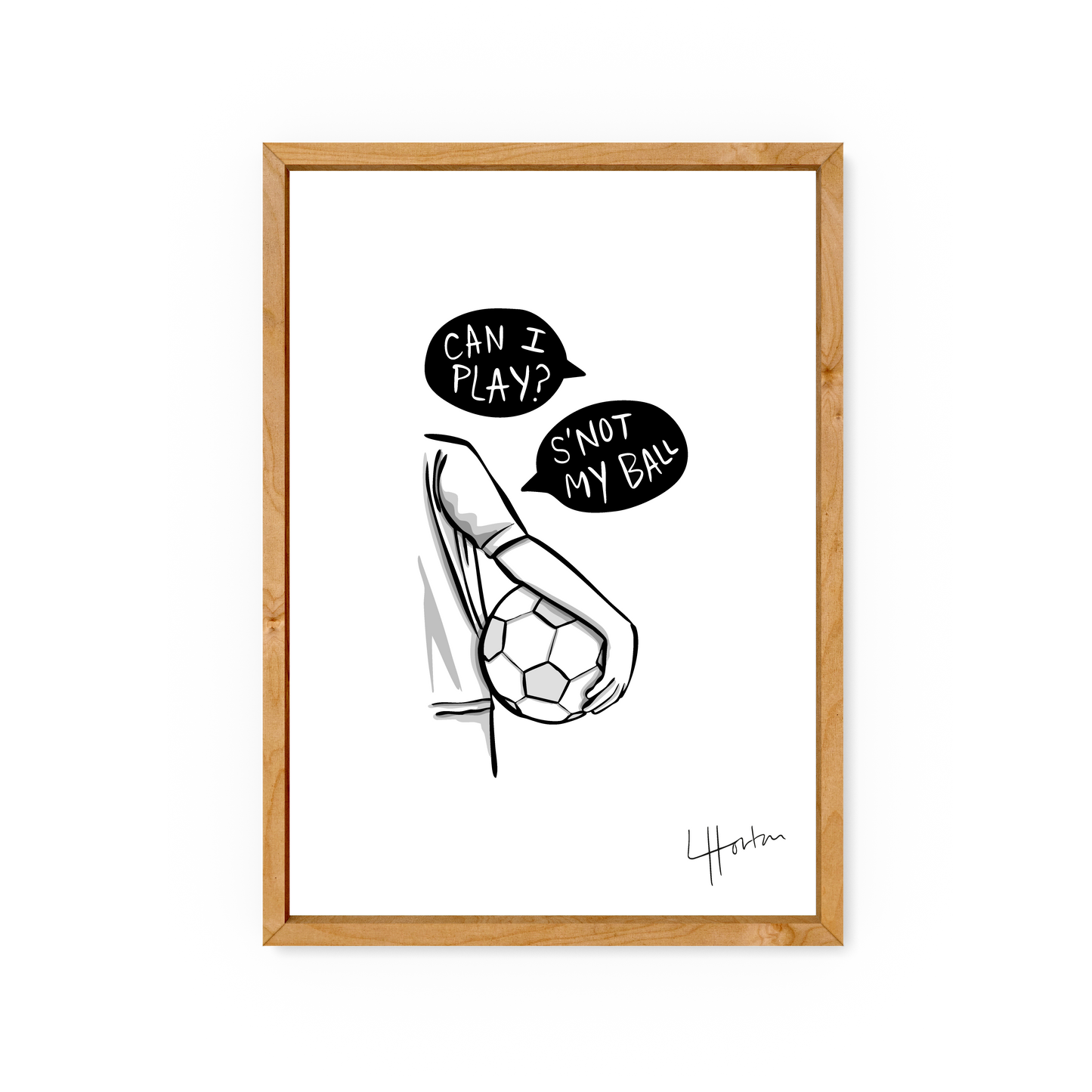 S'not My Ball - Art Print - Luke Horton
