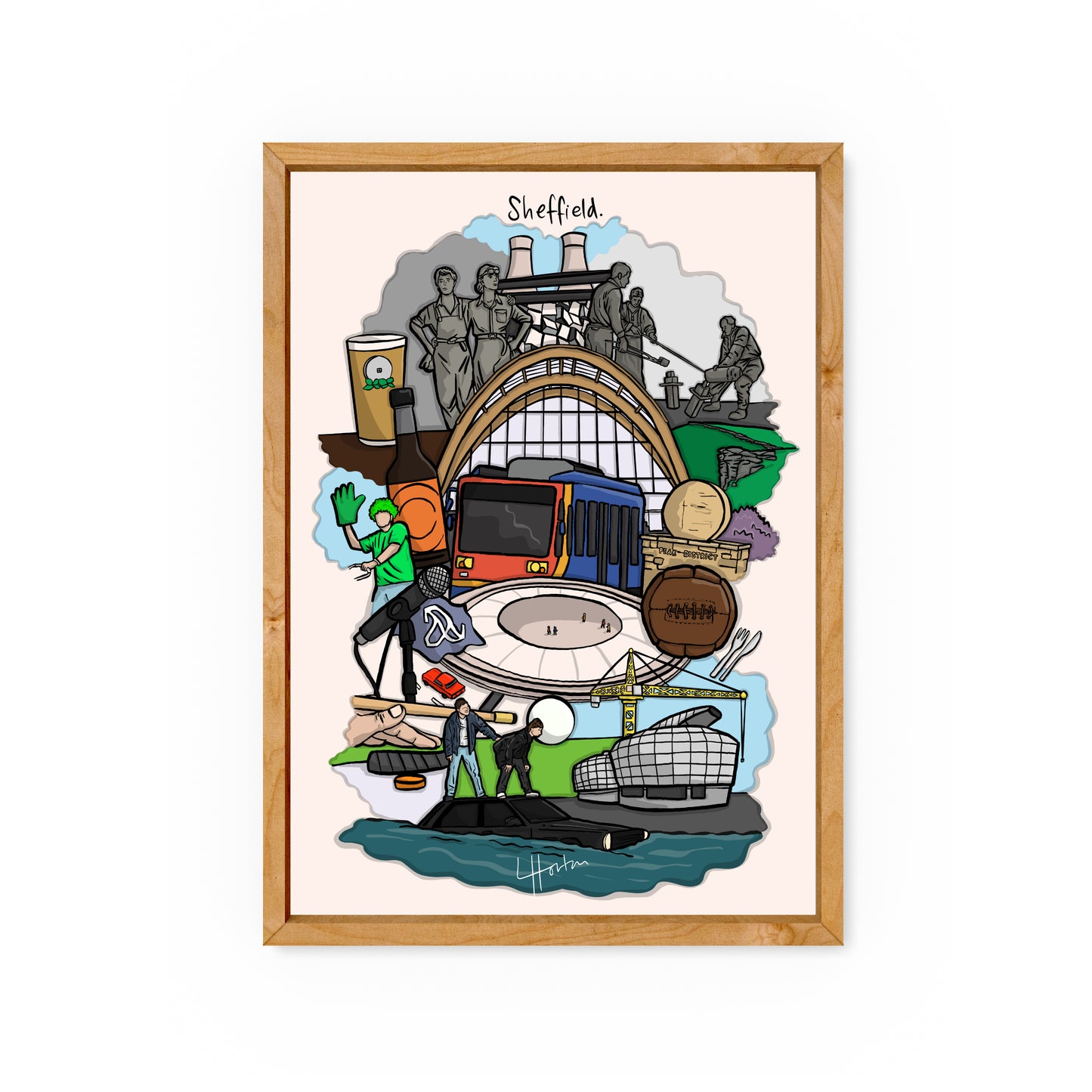 Sheffield - Sheffield City Art Print - Luke Horton