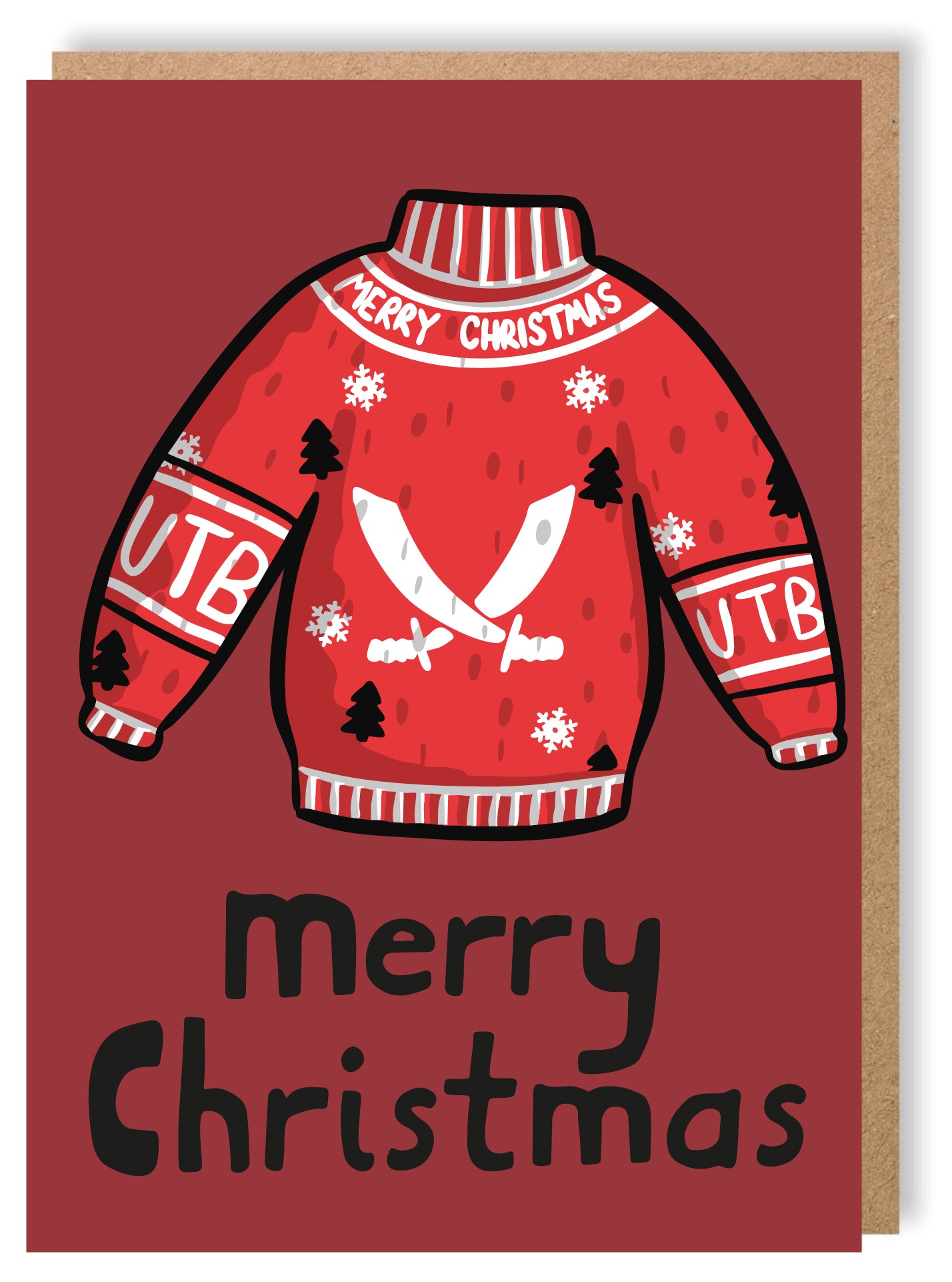 SUFC Christmas Jumper - Greetings Card - LukeHorton Art