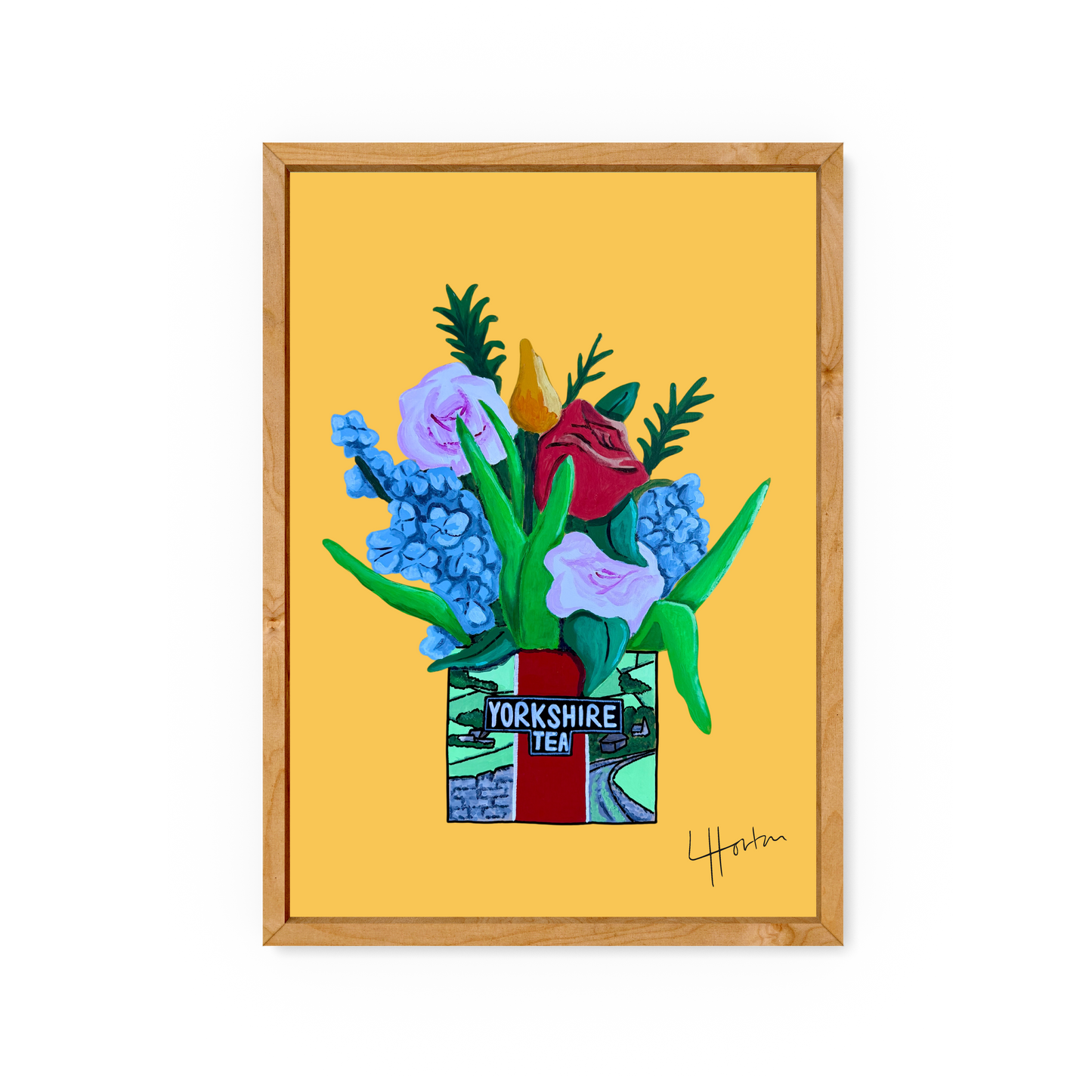Yorkshire Tea Vase - Art Print - Luke Horton