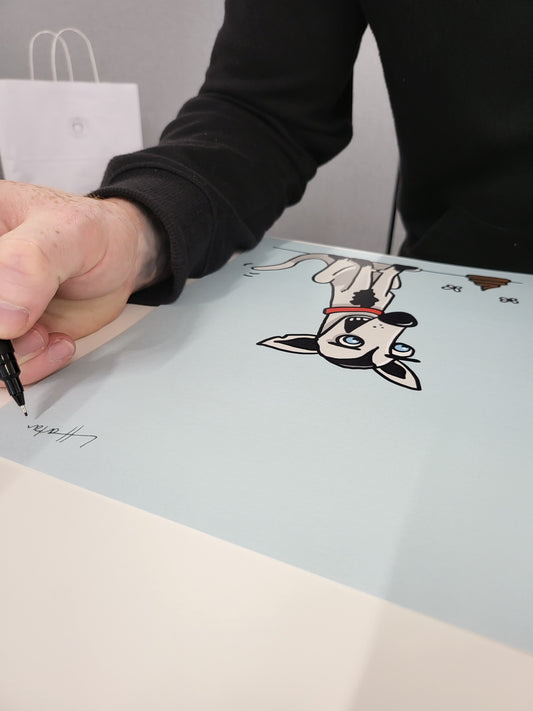 SIGNED LIMITED EDITION - Dog - Animal Art Print - Luke Horton