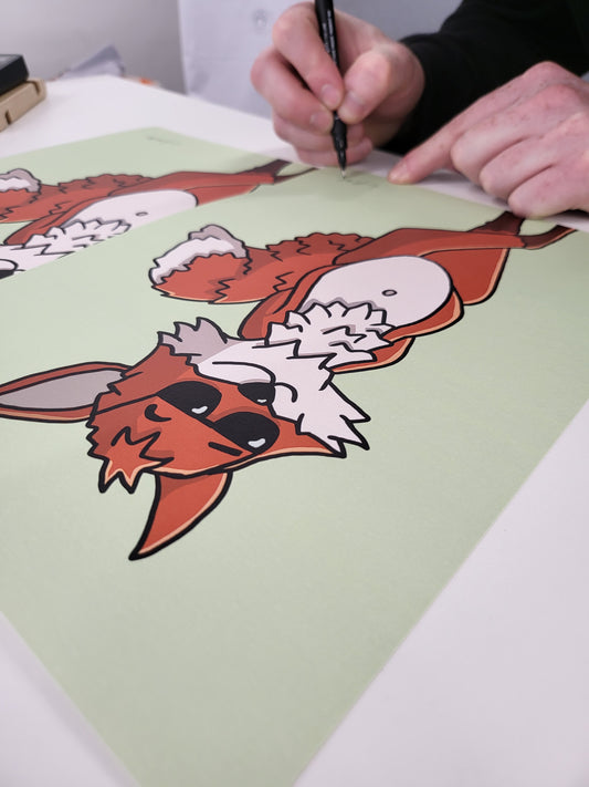 SIGNED LIMITED EDITION - Fox - Animal Art Print - Luke Horton