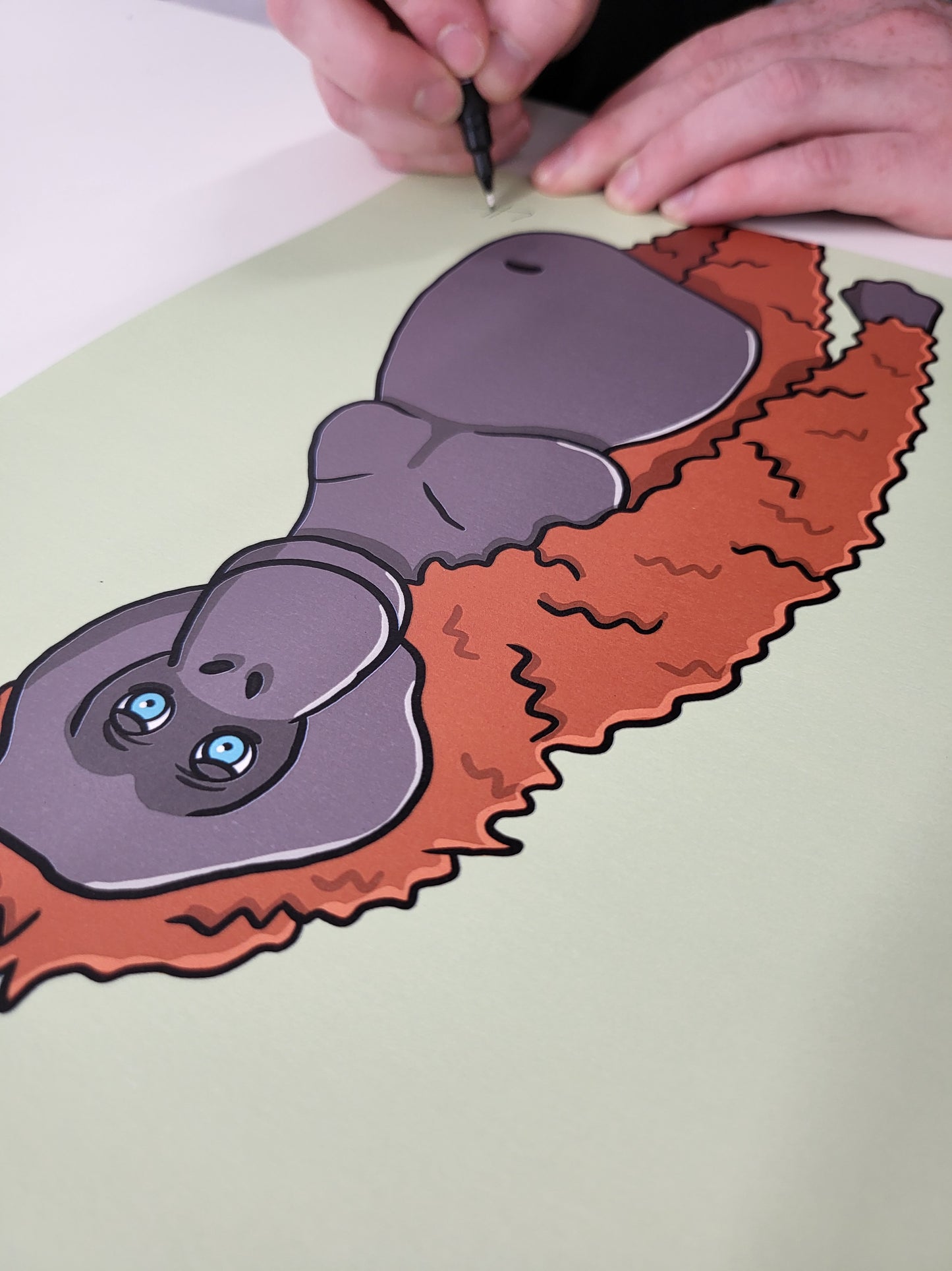 SIGNED LIMITED EDITION - Orangutan - Animal Art Print - Luke Horton