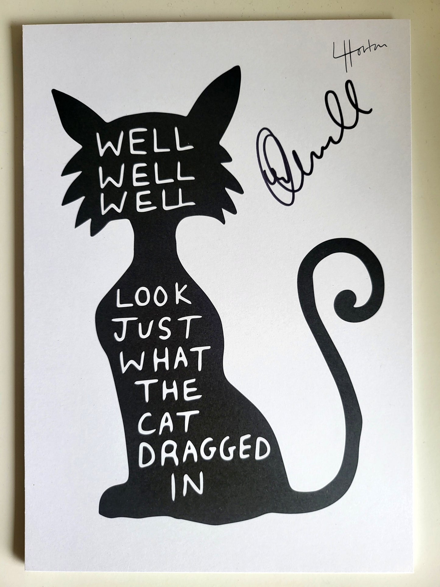 Signed by Joe Carnall, Limited Edition (5) Milburn - Well Well Well - Art Print - Luke Horton
