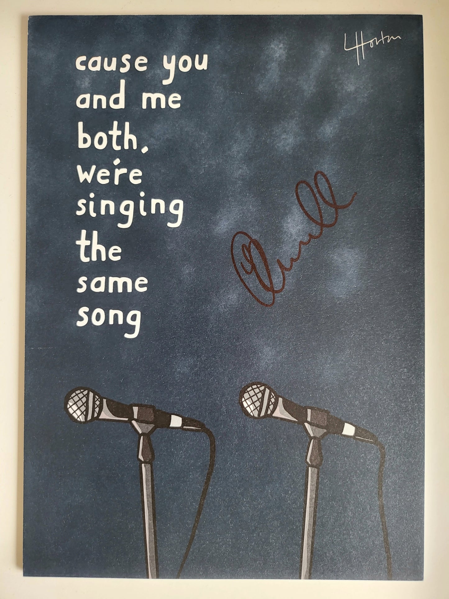 Signed by Joe Carnall, Limited Edition (5) Milburn - Lipstick Licking - Art Print - LukeHorton Art