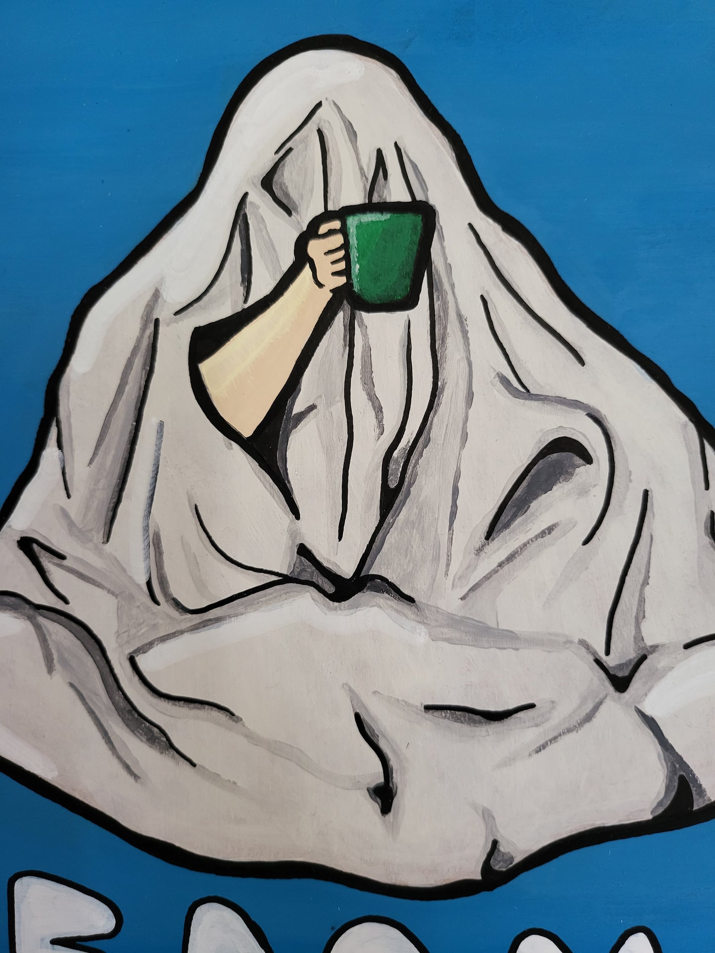 I'm Working Form Home - Original Painting - Luke Horton