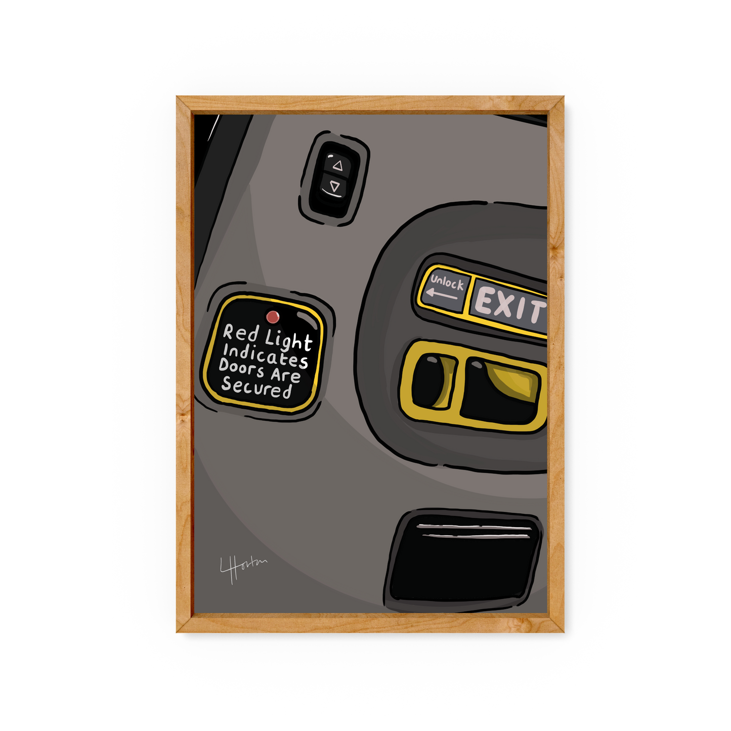 Arctic Monkeys - Red Light Indicates Doors Are Secure - Art Print - LukeHorton Art