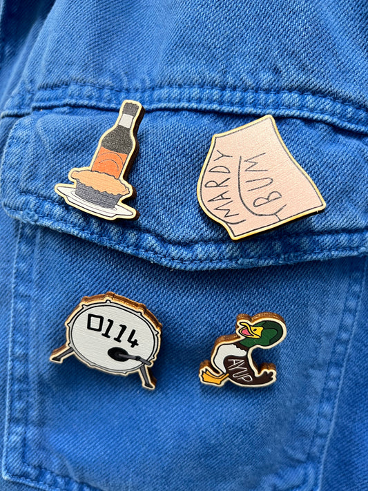 Ayup Duck - ECO Pin Badge - LukeHorton Art