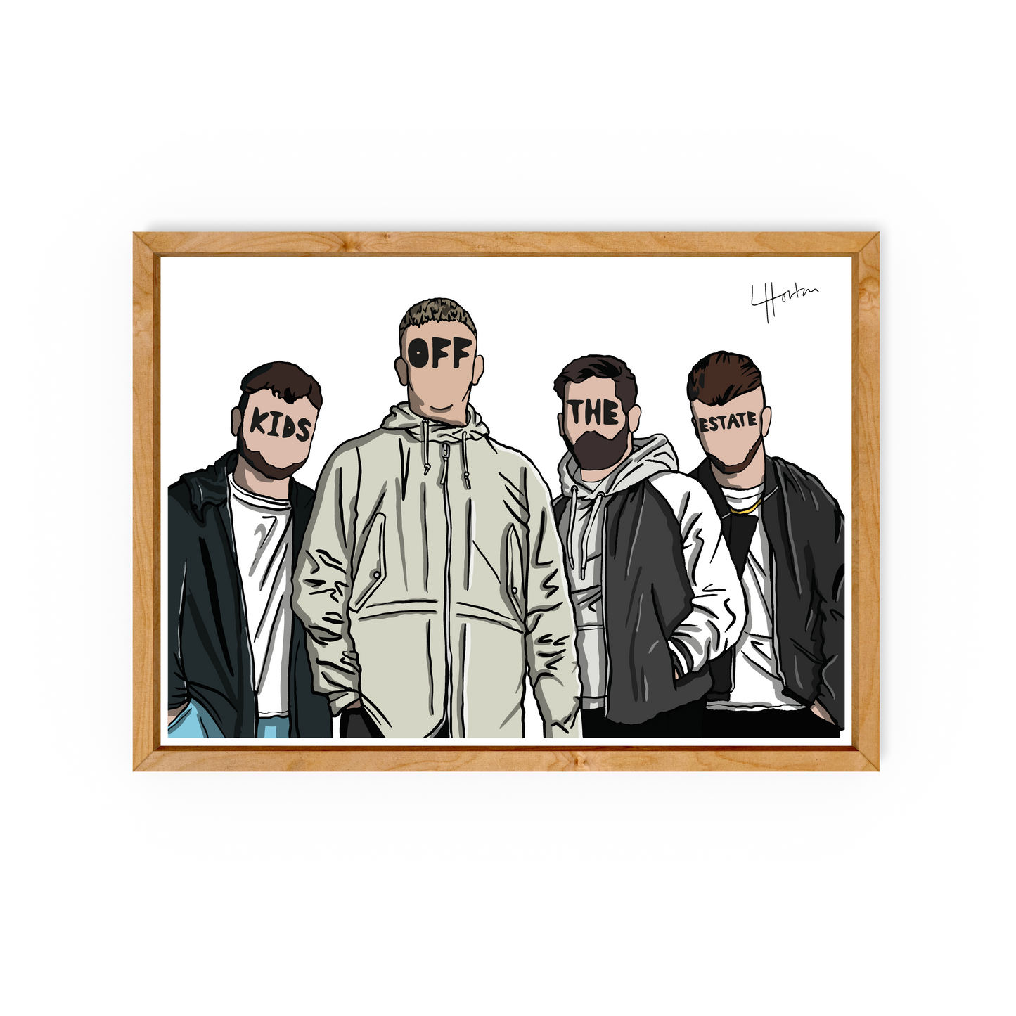 Kids Off The Estate - The Reytons - Art Print - LukeHorton Art