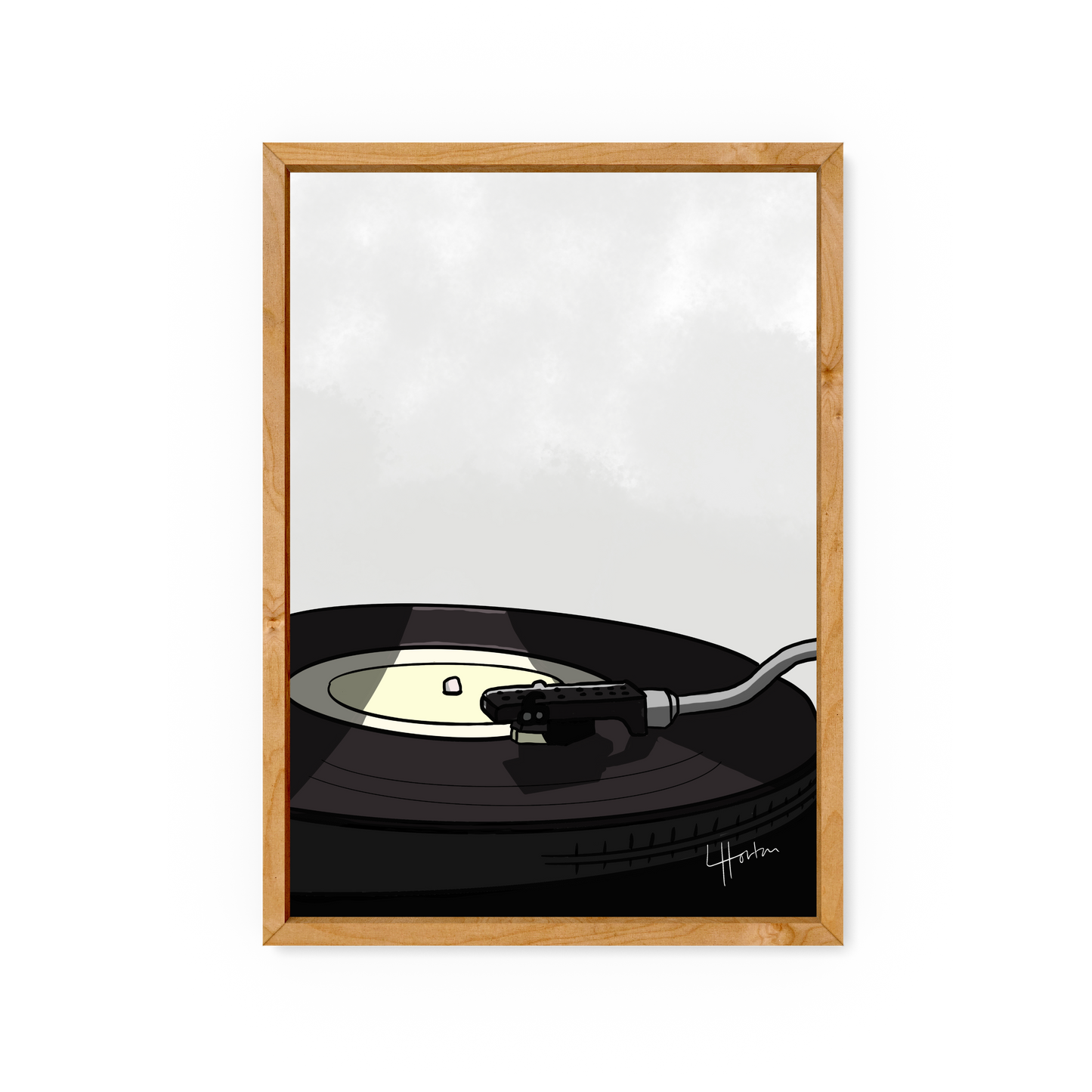 Retro Records - Art Print - LukeHorton Art