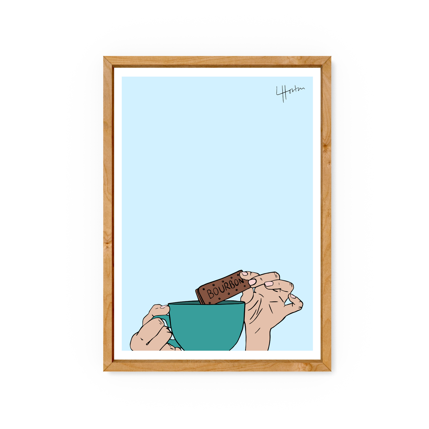 Dunk - Tea and Bourbon Illustration Print - Luke Horton