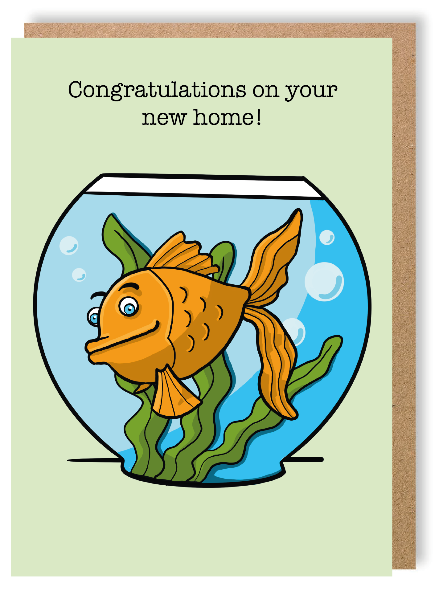 New Home - Fish - Greetings Card - LukeHorton Art – Luke Horton Art