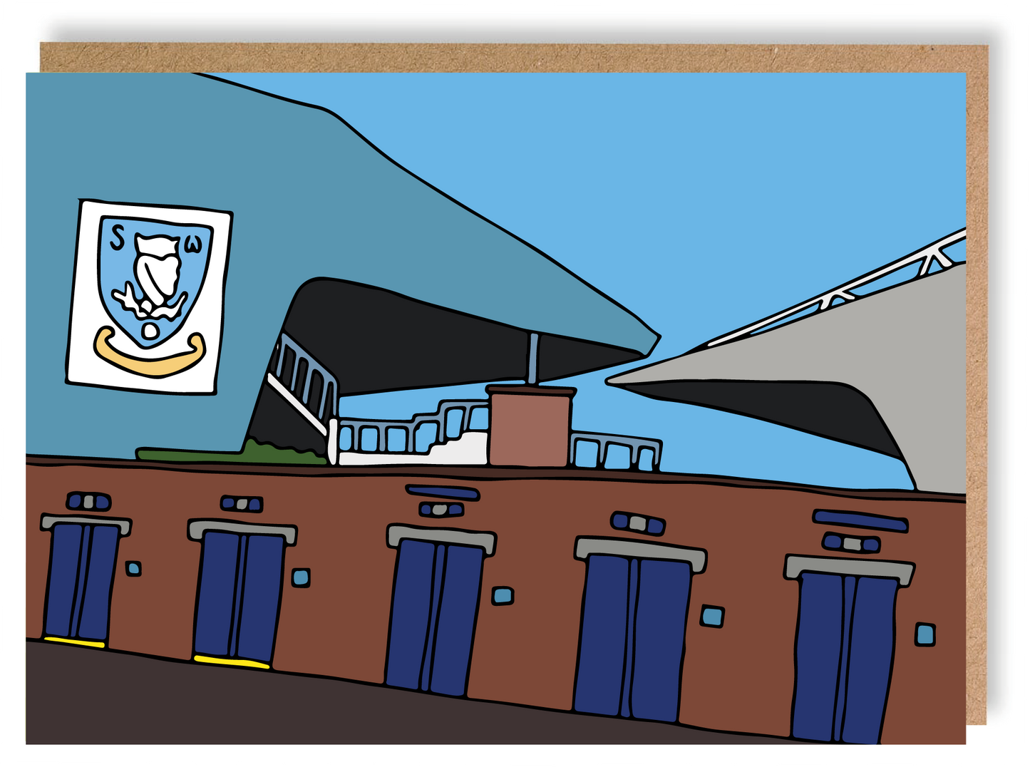 SWFC - Sheffield Wednesday Greetings Card - LukeHorton Art