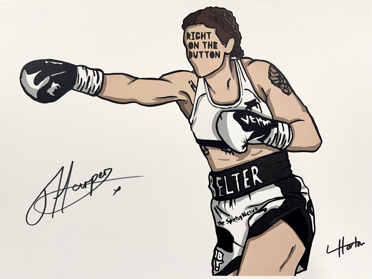 Terri 'Belter' Harper - Signed Limited Edition (20) - Art Print - LukeHorton Art