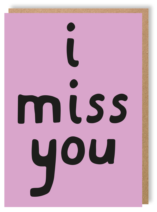 I Miss You - Greetings Card - LukeHorton Art