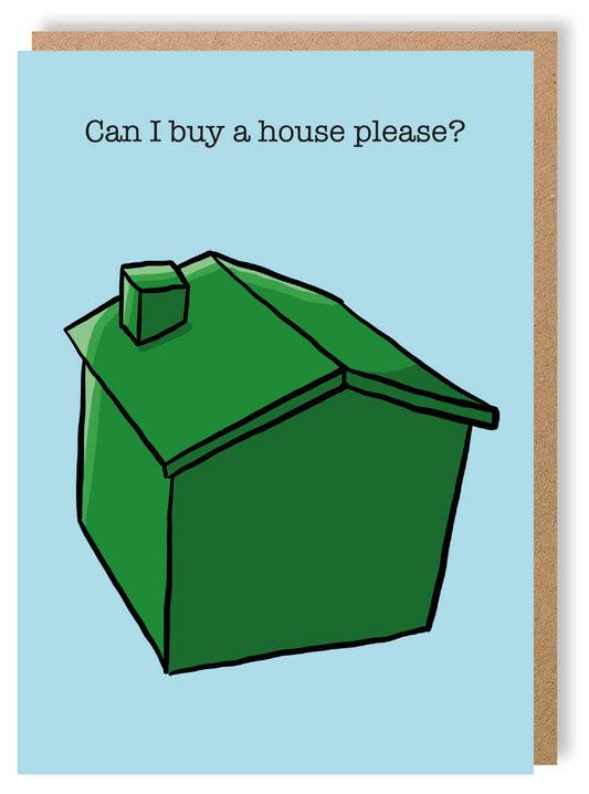 New Home - Monopoly - Greetings Card - LukeHorton Art
