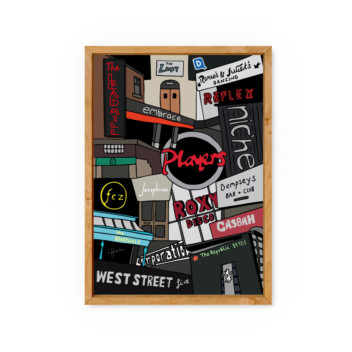 Night Out In Sheffield - Sheffield Art Print - Luke Horton