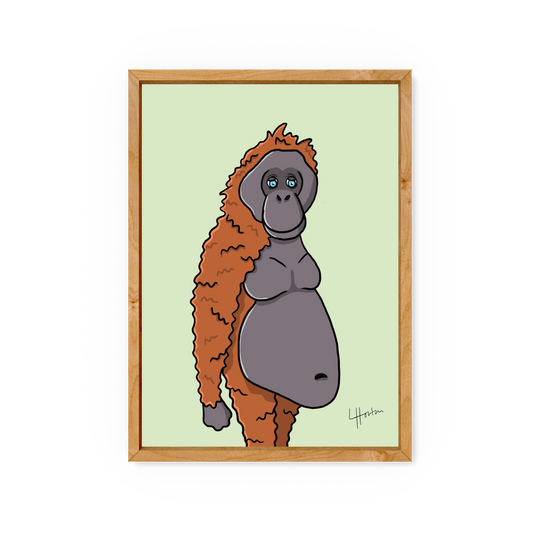 Orangutan - Animal Print - Luke Horton
