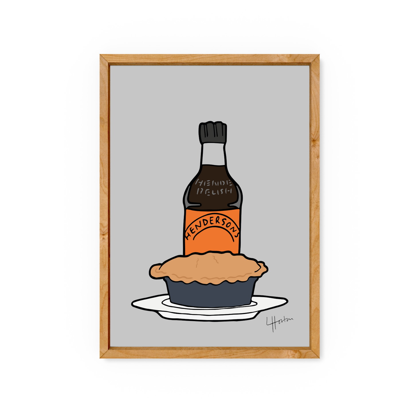 Pie 'n' Hendos - Henderson's Relish Sheffield Art Print - Luke Horton