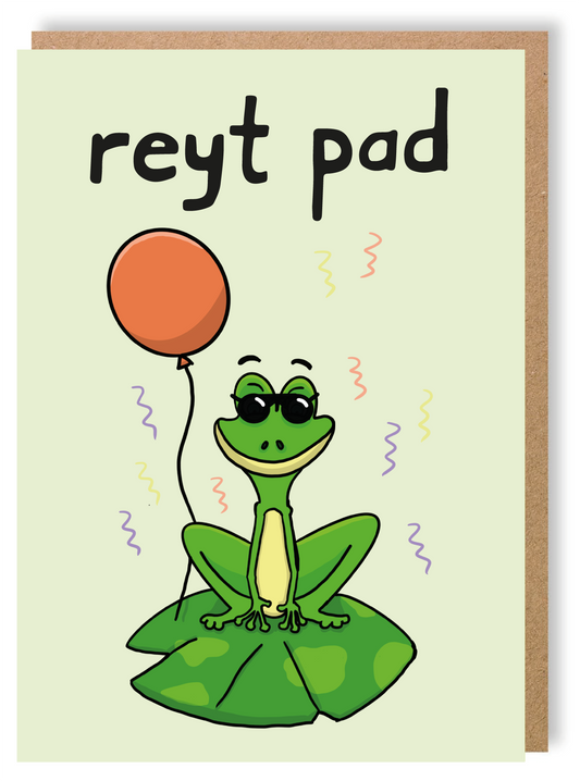 Reyt Pad - Greetings Card - LukeHorton Art
