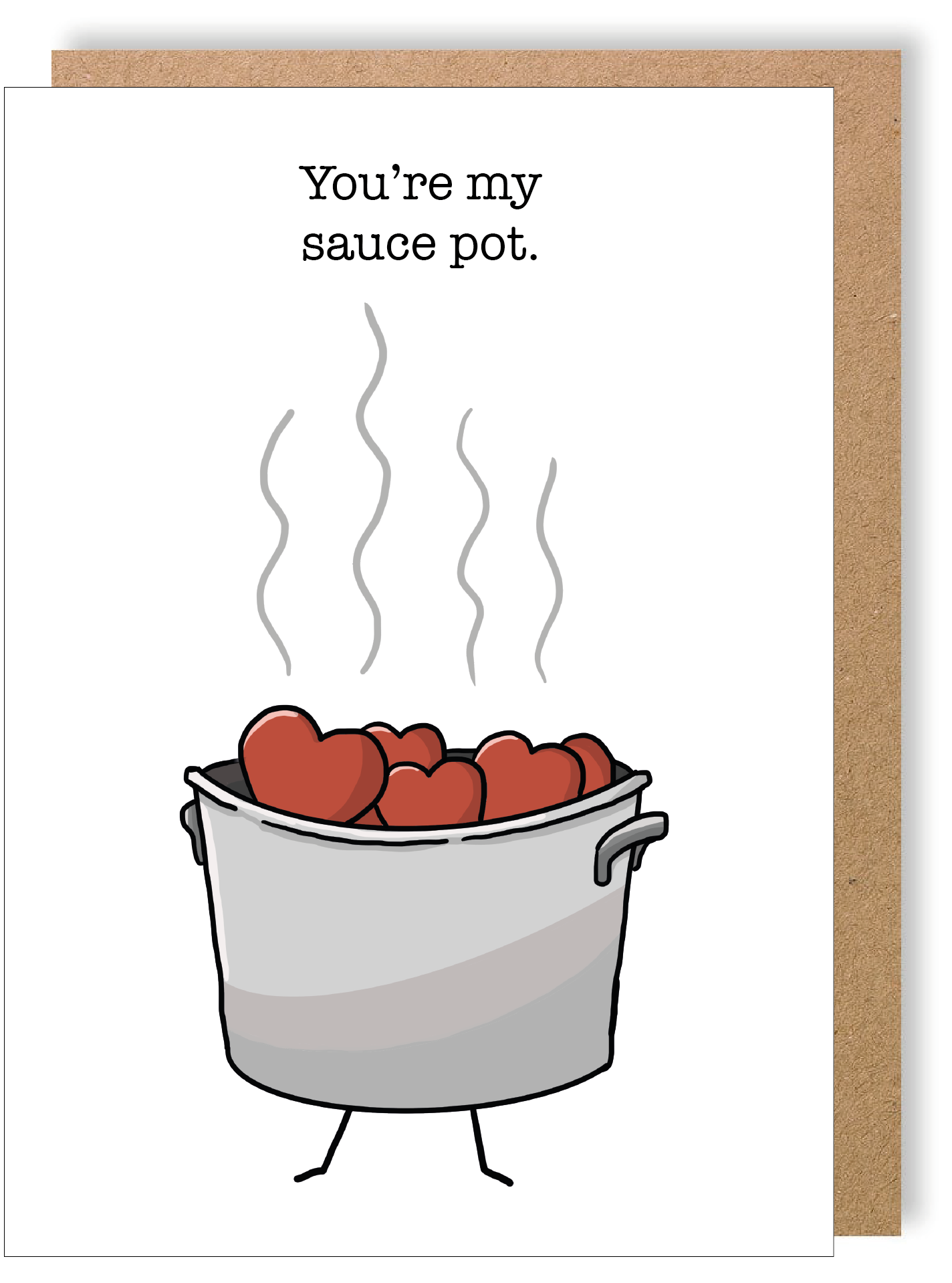 My Sauce Pot - Sauce Pot - Greetings Card - LukeHorton Art