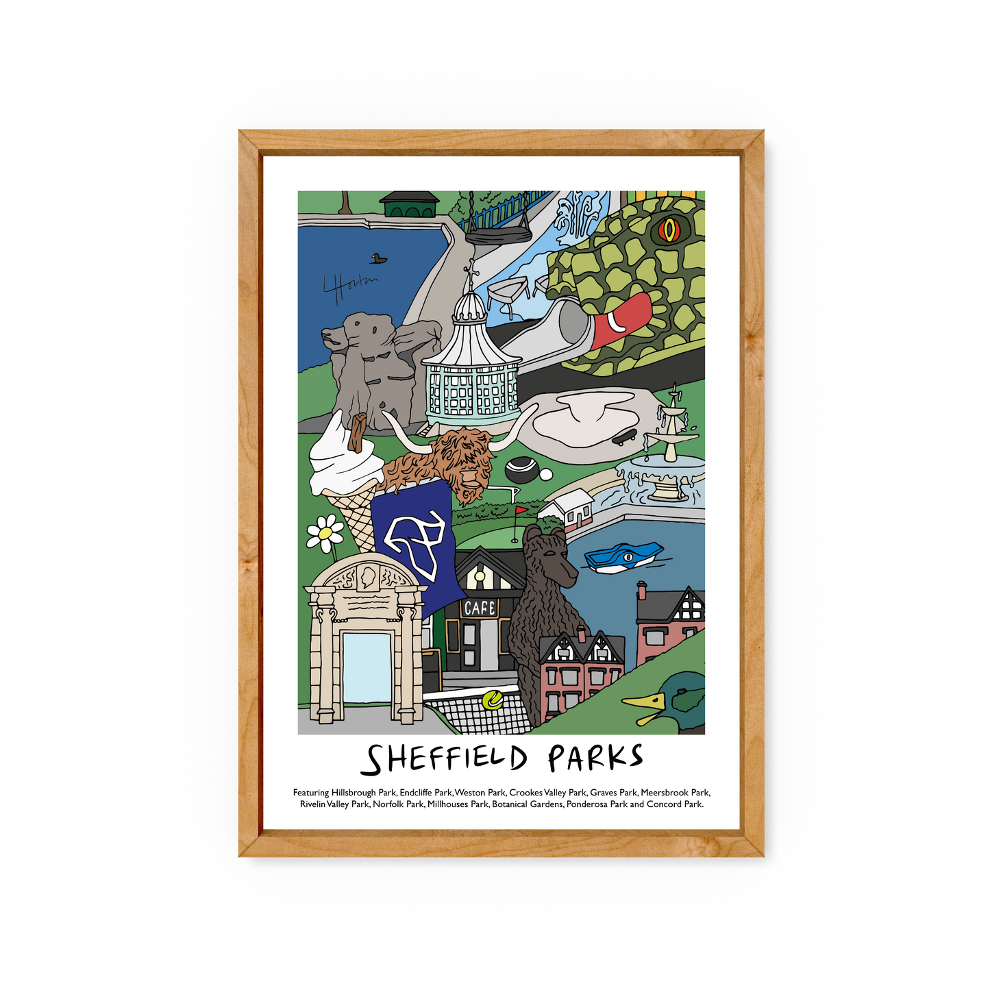Sheffield Parks - Parks in Sheffield Print - Luke Horton