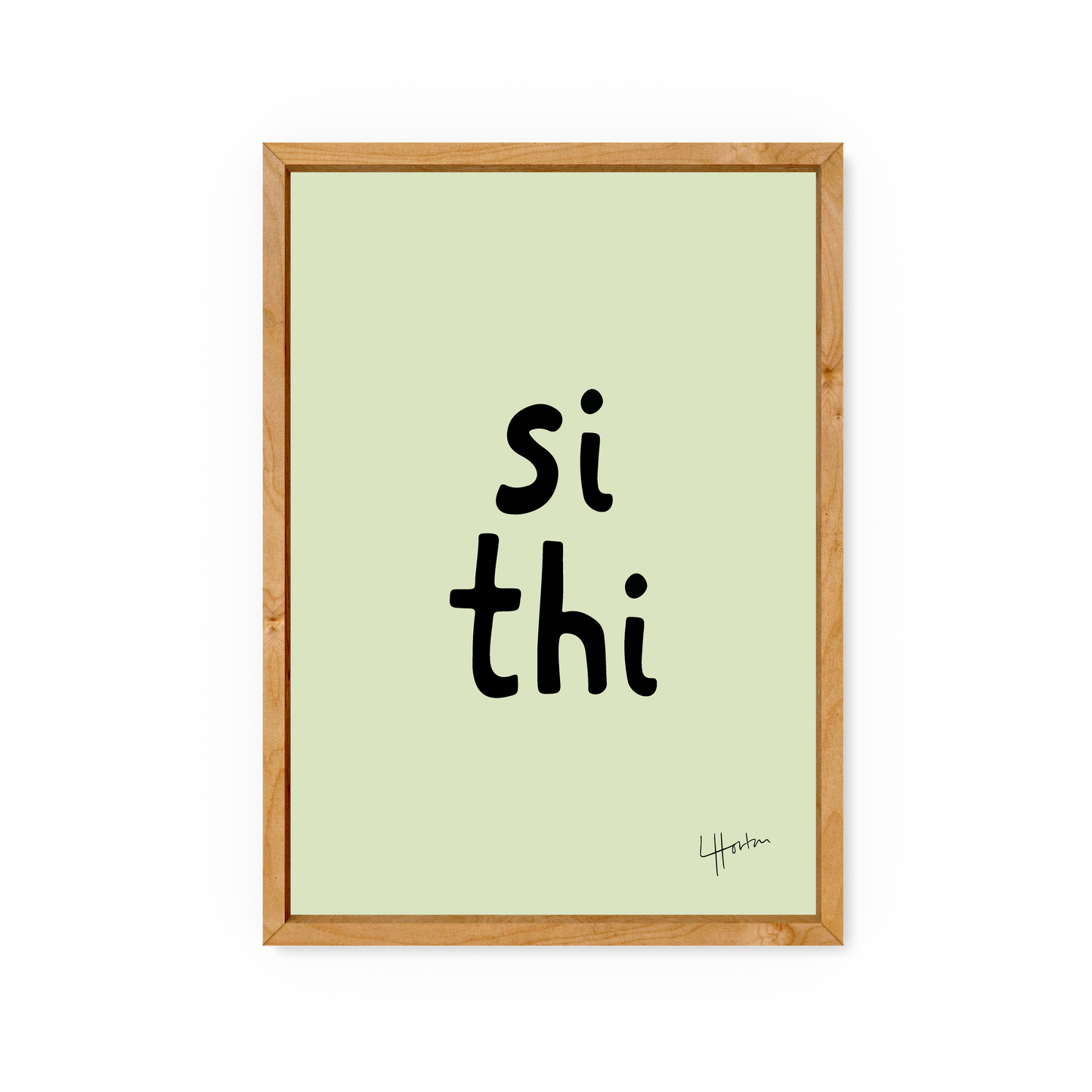 Si Thi - Yorkshire Slang Art Print - Luke Horton
