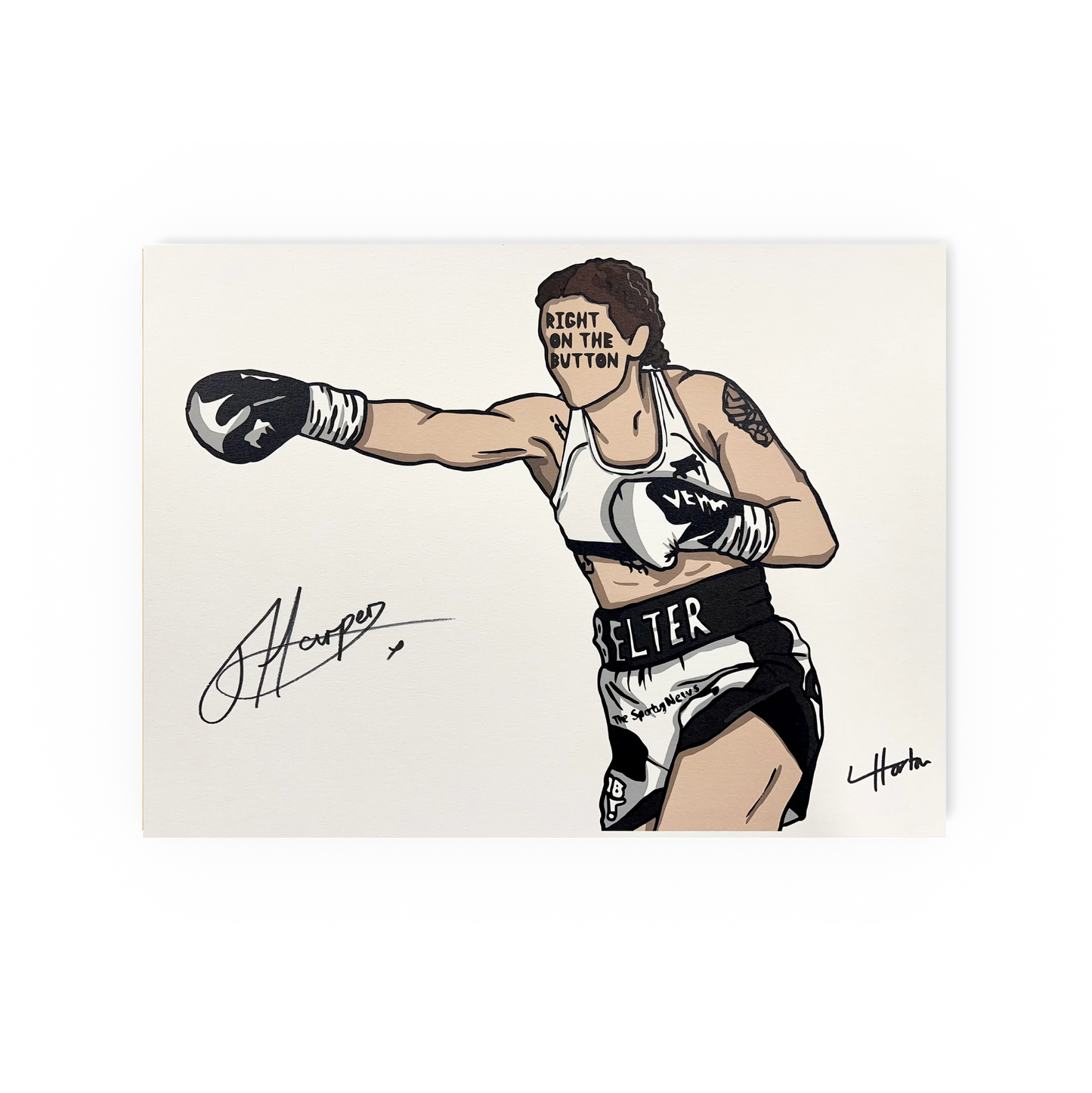 Terri 'Belter' Harper - Signed Limited Edition (20) - Art Print - LukeHorton Art
