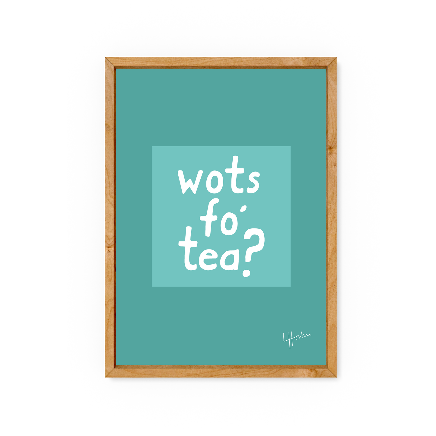 Wots fo tea? - Yorkshire Slang Art Print - Luke Horton