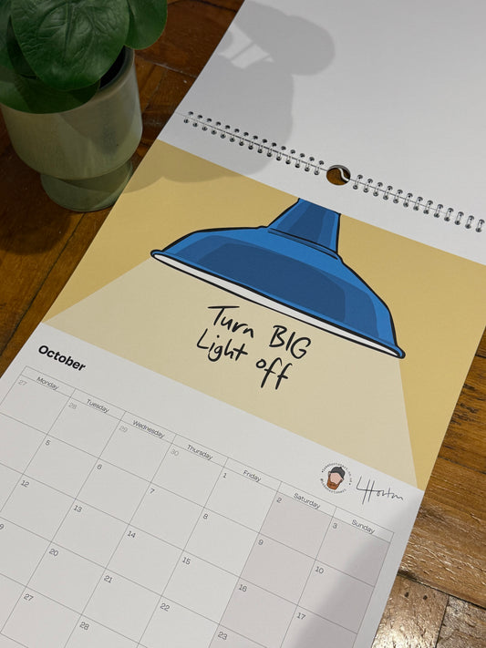 A Reyt Calendar 2027 - Yorkshire Slang Art Calendar - LukeHorton Art