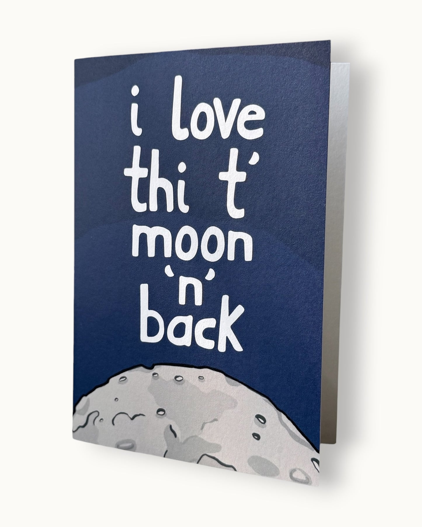 Moon 'n' Back - Greetings Card - LukeHorton Art