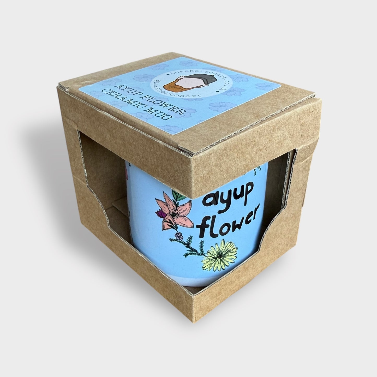 Ayup Flower Mug - Yorkshire Slang Mug-  Luke Horton